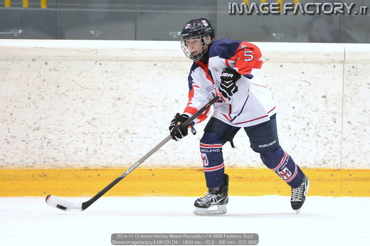 2014-11-15 Aosta-Hockey Milano Rossoblu U14 0988 Federico Tozzi
